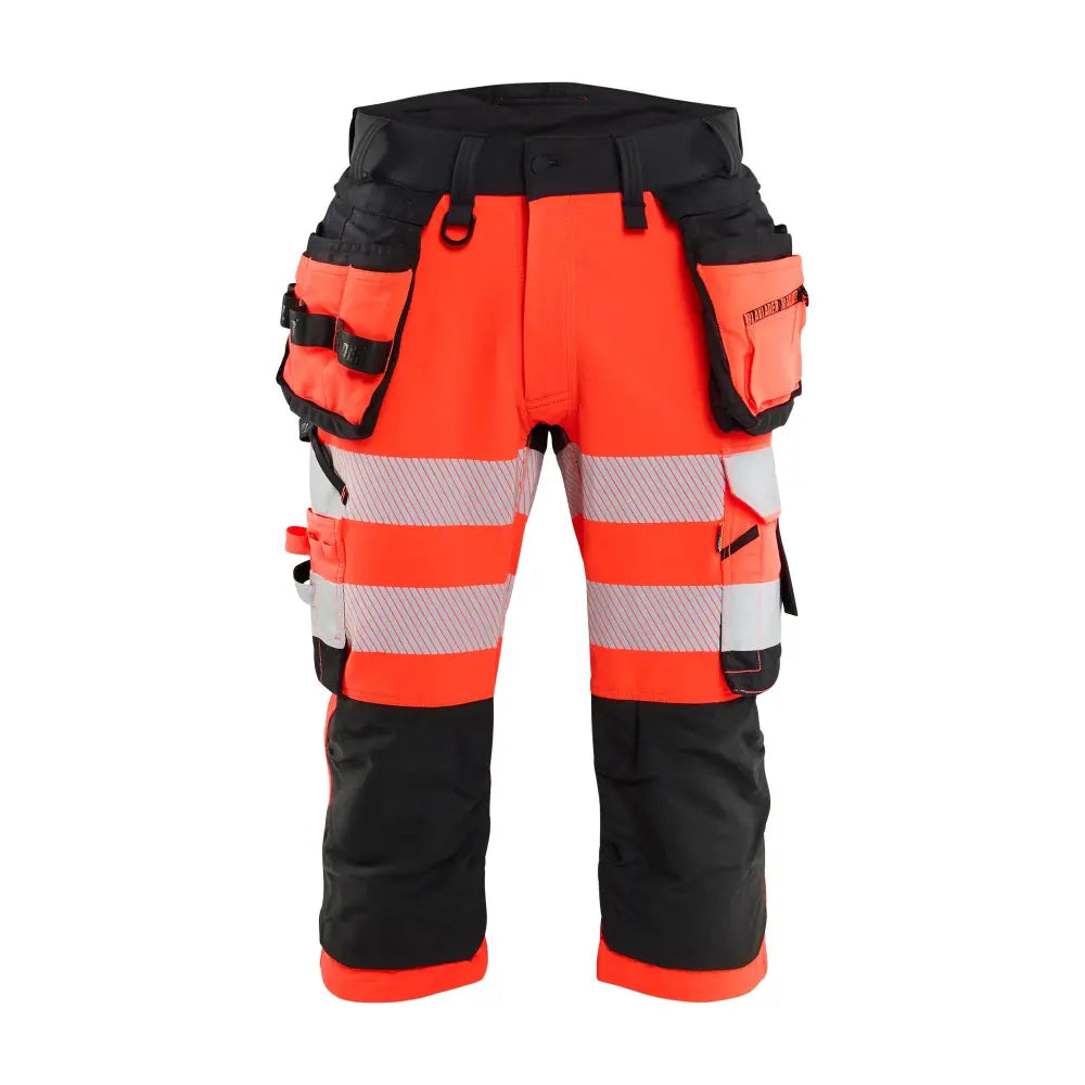 Blåkläder Highvis piraattihousut 4-way stretch 11231648 - Huomiopunainen/Musta / D88 - Työvaatteet