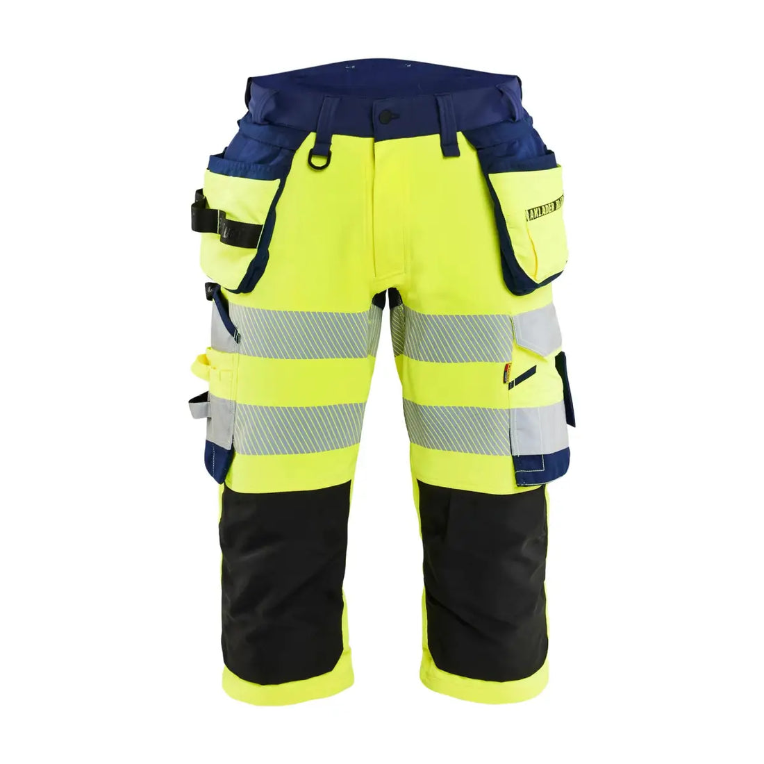 Blåkläder Highvis piraattihousut 4-way stretch 11231648 - Huomiokeltainen/Mariininsininen / D108 - Työvaatteet