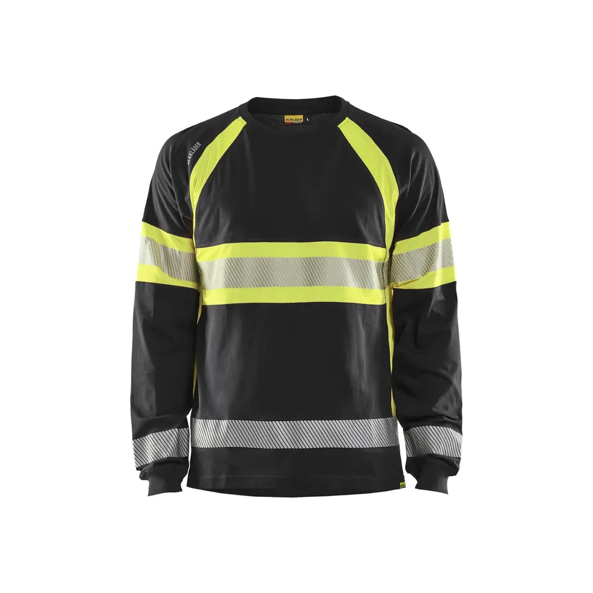 Blåkläder Highvis pitkähihainen t-paita 35101030 - Musta/Huomiokeltainen / S - Blåkläder työvaatteet