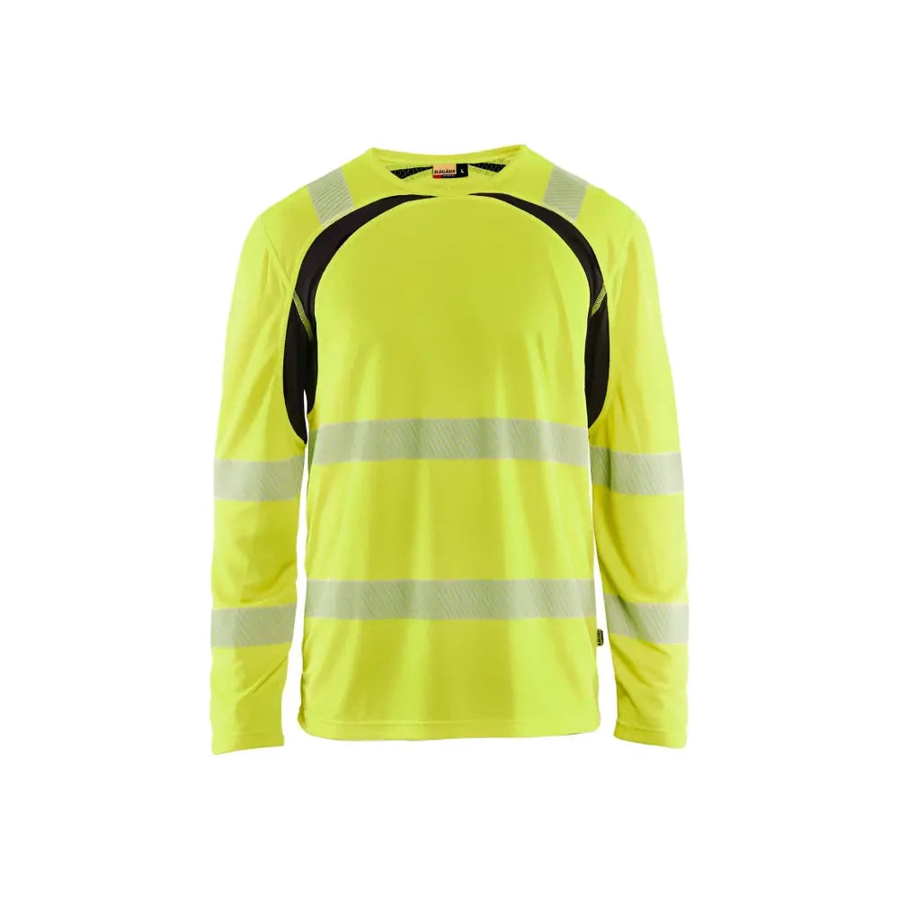 Blåkläder Highvis pitkähihainen t-paita 35991013 - Huomiokeltainen/Musta / XS - Blåkläder työvaatteet