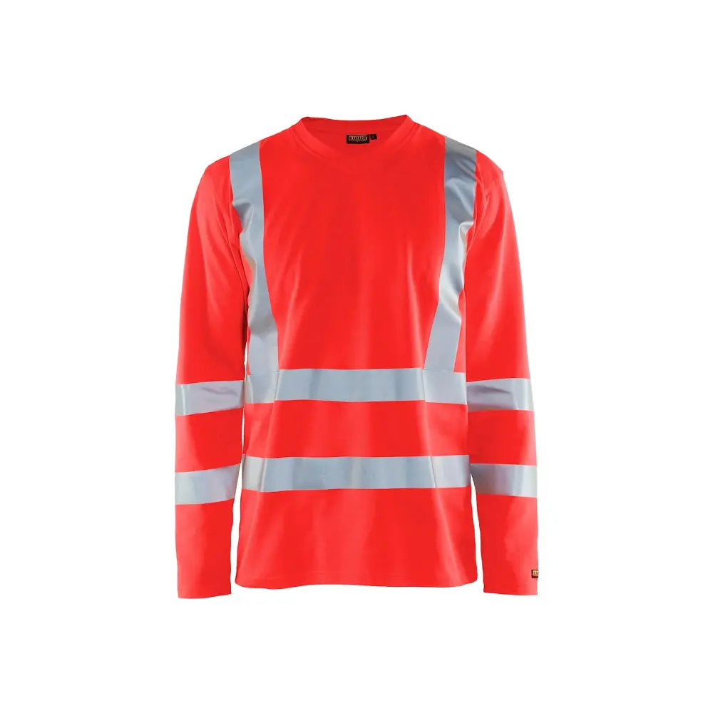 Blåkläder Highvis pitkähihainen t-paita UV-suoja 33811070 - Huomiopunainen / XL - Blåkläder työvaatteet