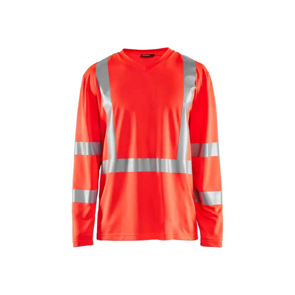 Blåkläder Highvis pitkähihainen t-paita UV-suoja 33831011 - Huomiopunainen / XXL - Blåkläder työvaatteet