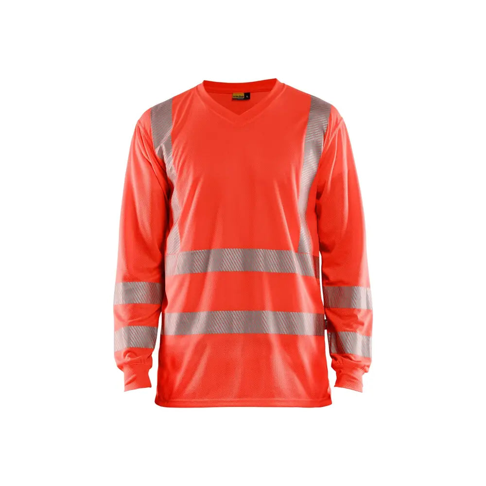 Blåkläder Highvis pitkähihainen t-paita UV-suoja 33851013 - Huomiopunainen / XS - Blåkläder työvaatteet