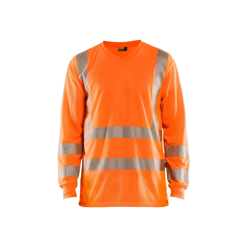 Blåkläder Highvis pitkähihainen t-paita UV-suoja 33851013 - Huomio oranssi / M - Blåkläder työvaatteet