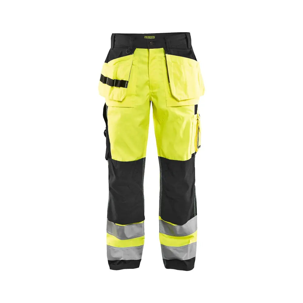 Blåkläder Highvis riipputaskuhousut 15331860 - Huomiokeltainen/Musta / D96 - Työvaatteet