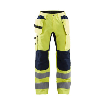 Blåkläder Highvis riipputaskuhousut stretch 15521811 - Huomiokeltainen/Mariininsininen / C46 - Työvaatteet