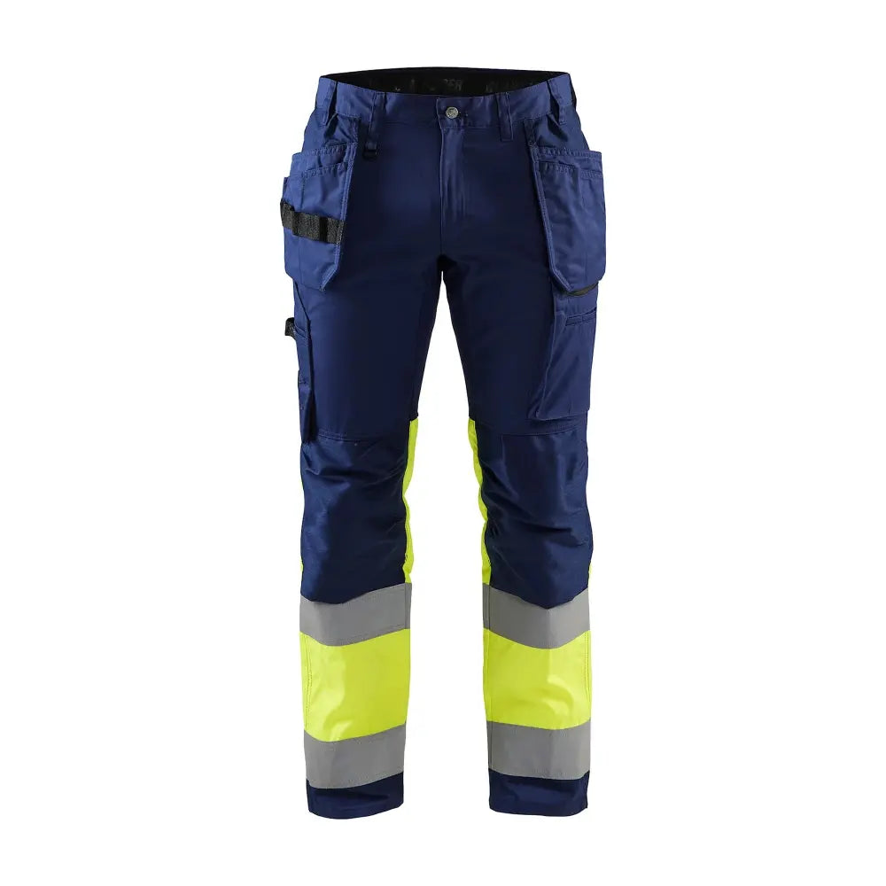 Blåkläder Highvis riipputaskuhousut stretch 15581811 - Mariininsininen/Huomiokeltainen / D92 - Työvaatteet