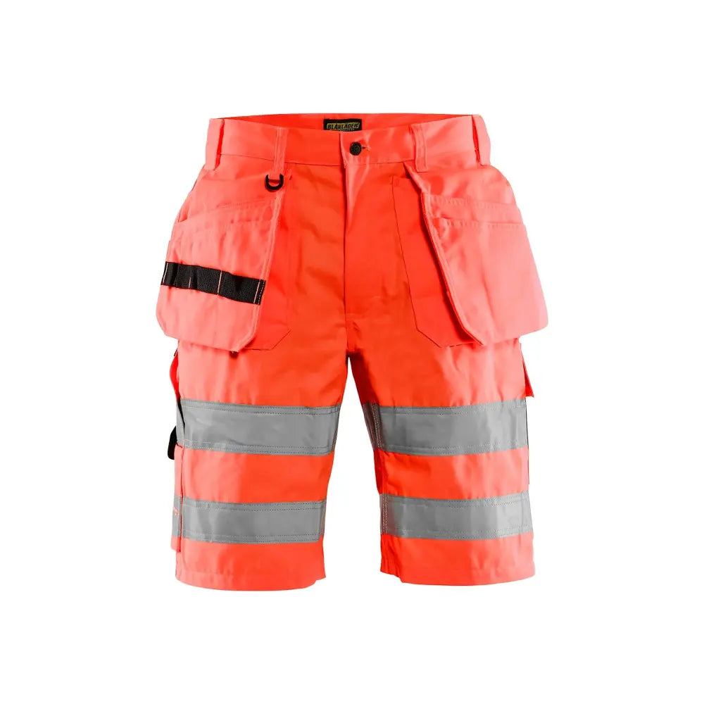 Blåkläder Highvis riipputaskushortsit 15351811 - Huomiopunainen / C64 - Työvaatteet