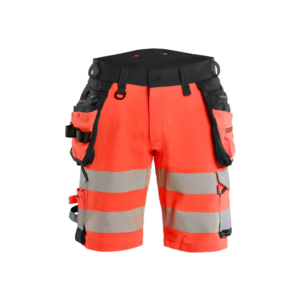 Blåkläder Highvis riipputaskushortsit 4-way stretch 11201648 - Huomiopunainen/Musta / C58 - Työvaatteet