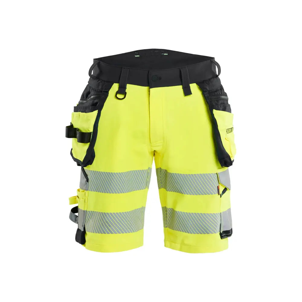 Blåkläder Highvis riipputaskushortsit 4-way stretch 11201648 - Huomiokeltainen/Musta / C62 - Työvaatteet