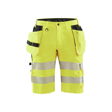 Blåkläder Highvis riipputaskushortsit stretch 15861811 - Huomiokeltainen / C46 - Työvaatteet