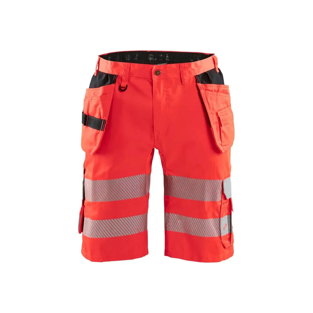 Blåkläder Highvis riipputaskushortsit stretch 15861811 - Huomiopunainen / C48 - Työvaatteet