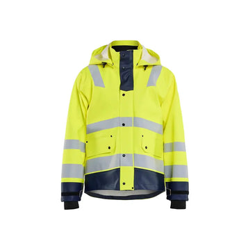 Blåkläder Highvis sadetakki TASO 3 43272005 - Huomiokeltainen/Mariininsininen / XL - Blåkläder työvaatteet