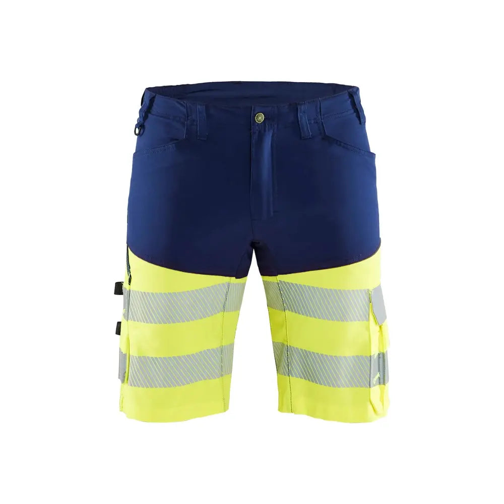 Blåkläder Highvis shortsit stretch 15411811 - Mariininsininen/Huomiokeltainen / C46 - Työvaatteet
