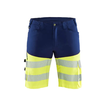 Blåkläder Highvis shortsit stretch 15411811 - Mariininsininen/Huomiokeltainen / C46 - Työvaatteet