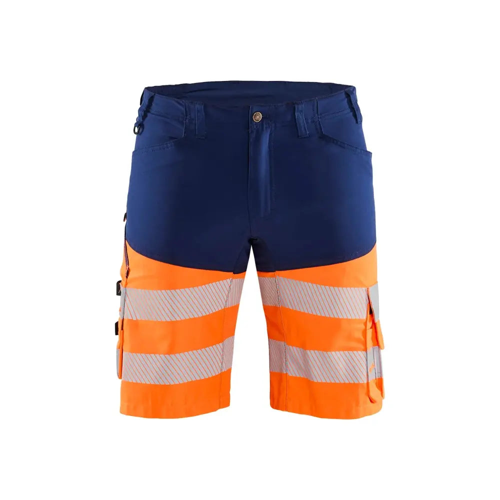 Blåkläder Highvis shortsit stretch 15411811 - Mariininsininen/Huomio-oranssi / C56 - Työvaatteet