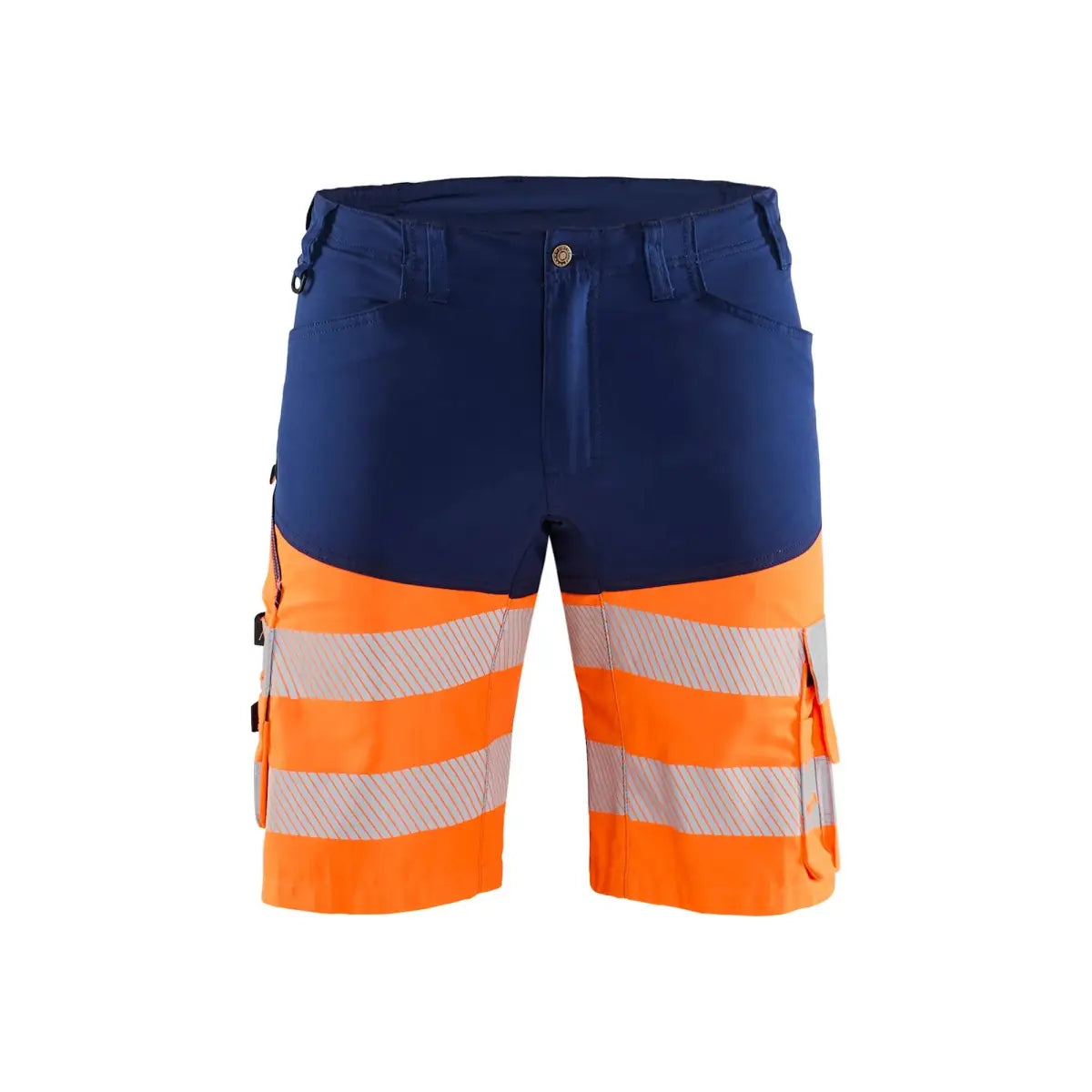Blåkläder Highvis shortsit stretch 15411811 - Mariininsininen/Huomio-oranssi / C56 - Työvaatteet