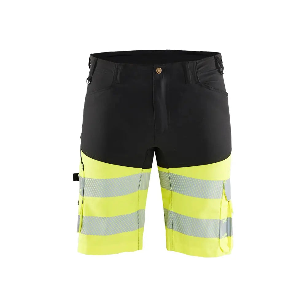 Blåkläder Highvis shortsit stretch 15411811 - Musta/Huomiokeltainen / C54 - Työvaatteet