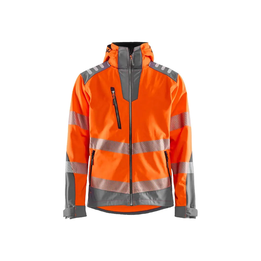Blåkläder Highvis softshell-takki 44912513 - Huomio-oranssi/Grafiitinharmaa / 4XL - Blåkläder työvaatteet