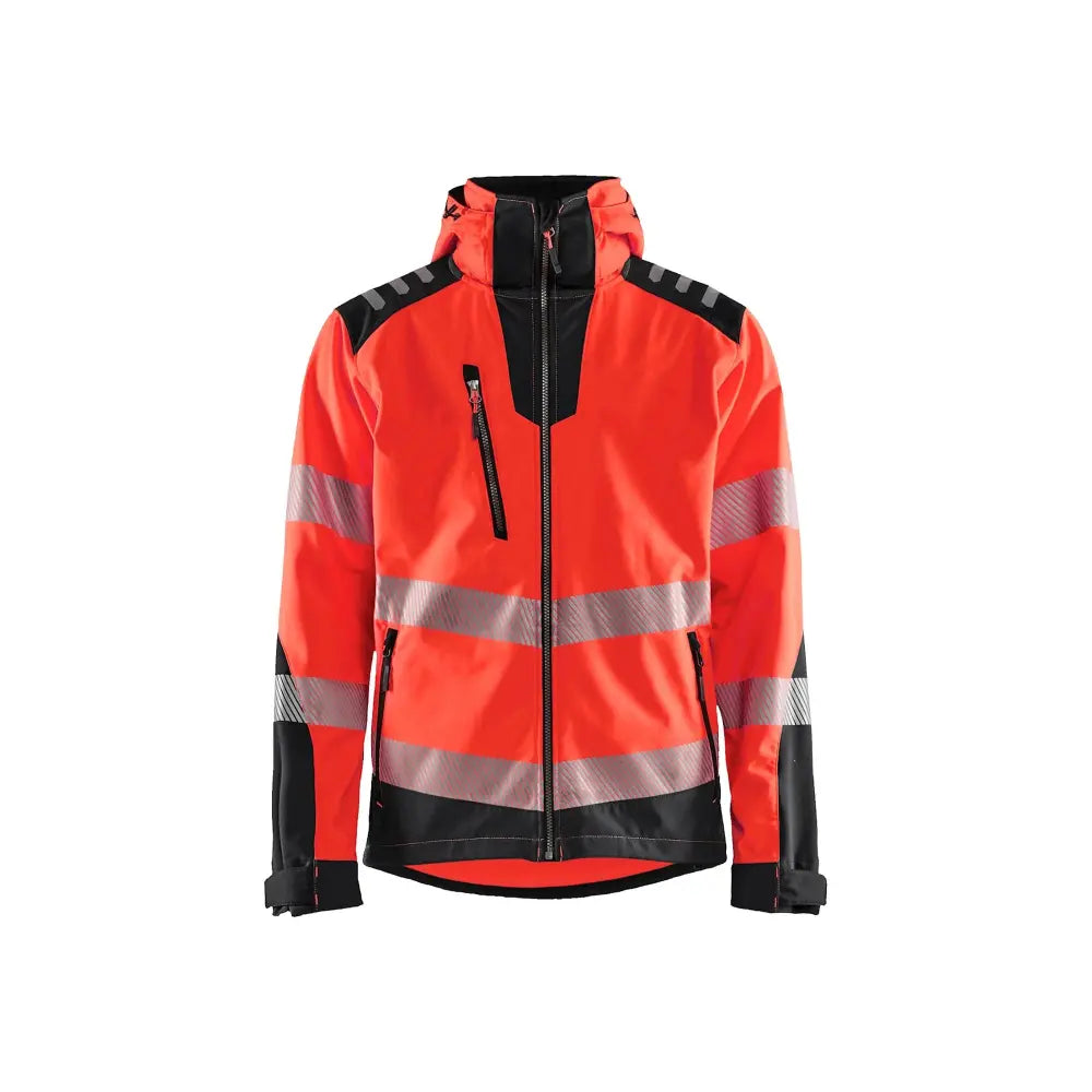 Blåkläder Highvis softshell-takki 44912513 - Huomiopunainen/Musta / L - Blåkläder työvaatteet