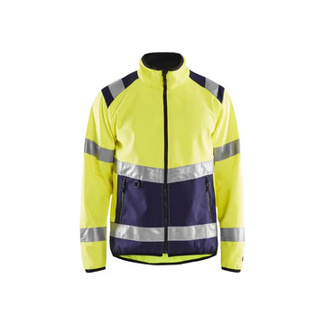 Blåkläder Highvis softshell-takki 48772516 - Huomiokeltainen/Mariininsininen / XXXL - Blåkläder työvaatteet