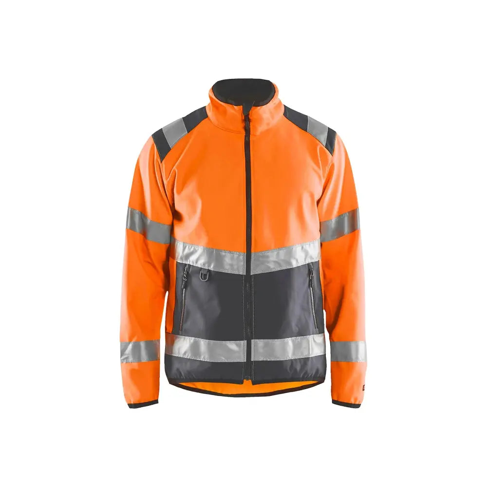 Blåkläder Highvis softshell-takki 48772516 - Huomio-oranssi/Grafiitinharmaa / S - Blåkläder työvaatteet