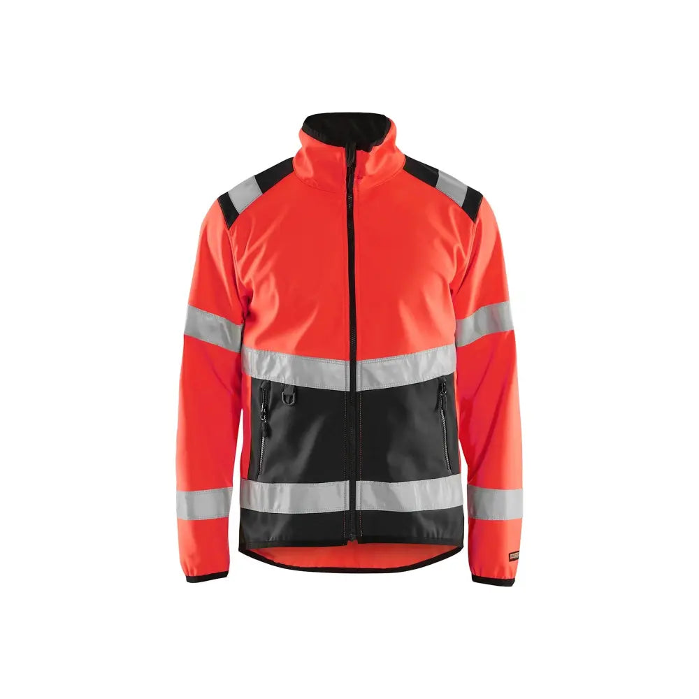 Blåkläder Highvis softshell-takki 48772516 - Huomiopunainen/Musta / XL - Blåkläder työvaatteet