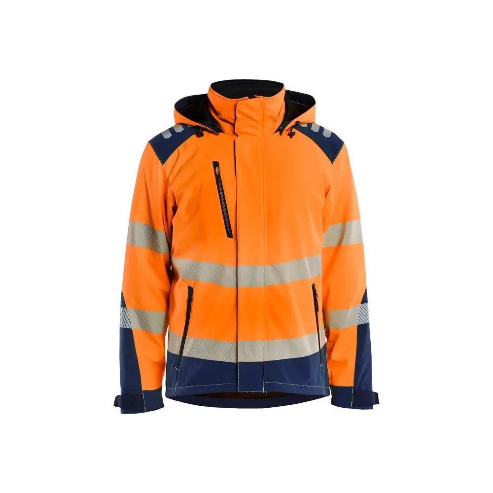 Blåkläder Highvis Softshell-takki kevyesti topattu 44002513 - Huomio-oranssi/Mariininsininen / XXXL - Blåkläder