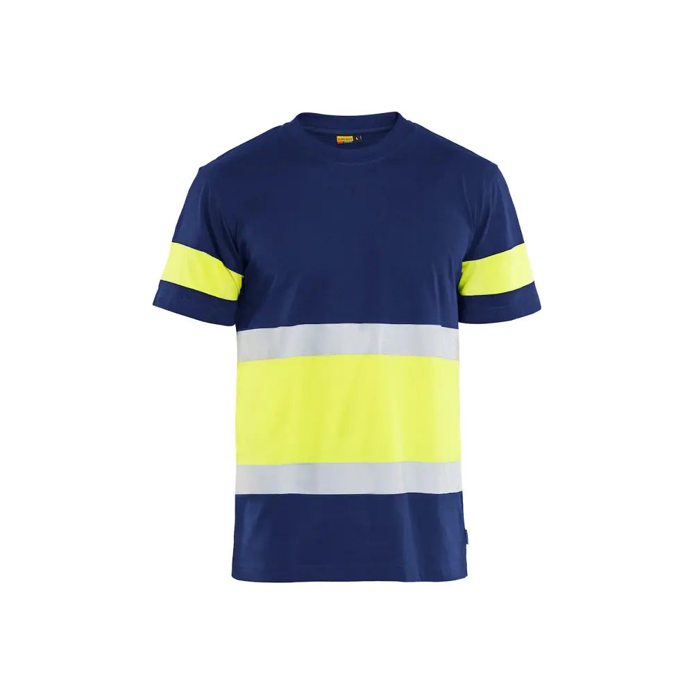 Blåkläder Highvis t-paita 33871030 - Mariininsininen/Huomiokeltainen / XXL - Blåkläder työvaatteet