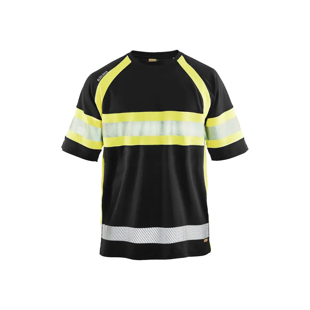 Blåkläder Highvis t-paita UV-suoja 33371051 - Musta/Huomiokeltainen / XXXL - Blåkläder työvaatteet