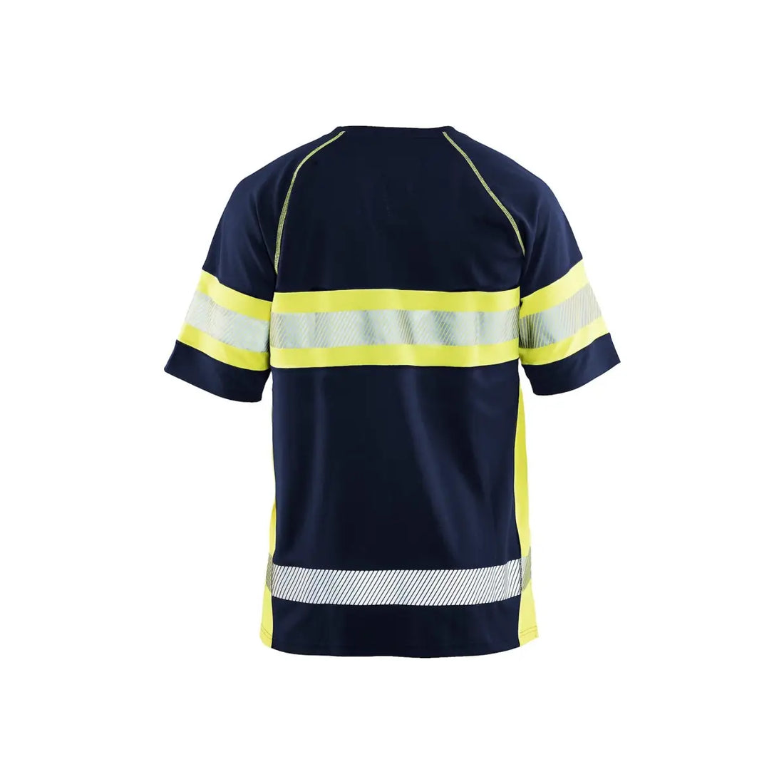 Blåkläder Highvis t-paita UV-suoja 33371051 - Mariininsininen/Huomiokeltainen / XL - Blåkläder työvaatteet