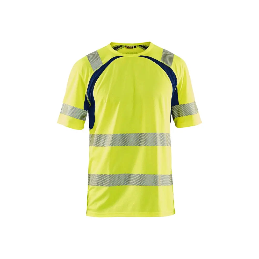 Blåkläder Highvis t-paita UV-suoja 33971013 - Huomiokeltainen/Mariininsininen / S - Blåkläder työvaatteet
