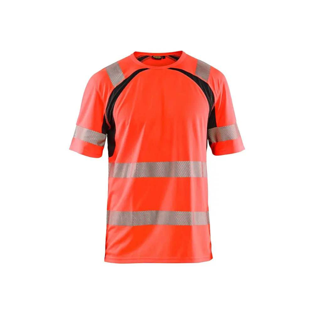 Blåkläder Highvis t-paita UV-suoja 33971013 - Huomiopunainen/Musta / XXL - Blåkläder työvaatteet