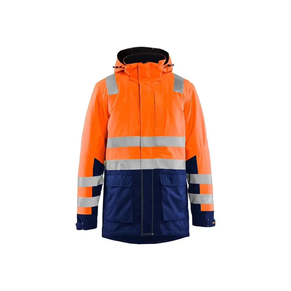 Blåkläder Highvis talviparka 44951987 - Huomio-oranssi/Mariininsininen / L - Blåkläder työvaatteet