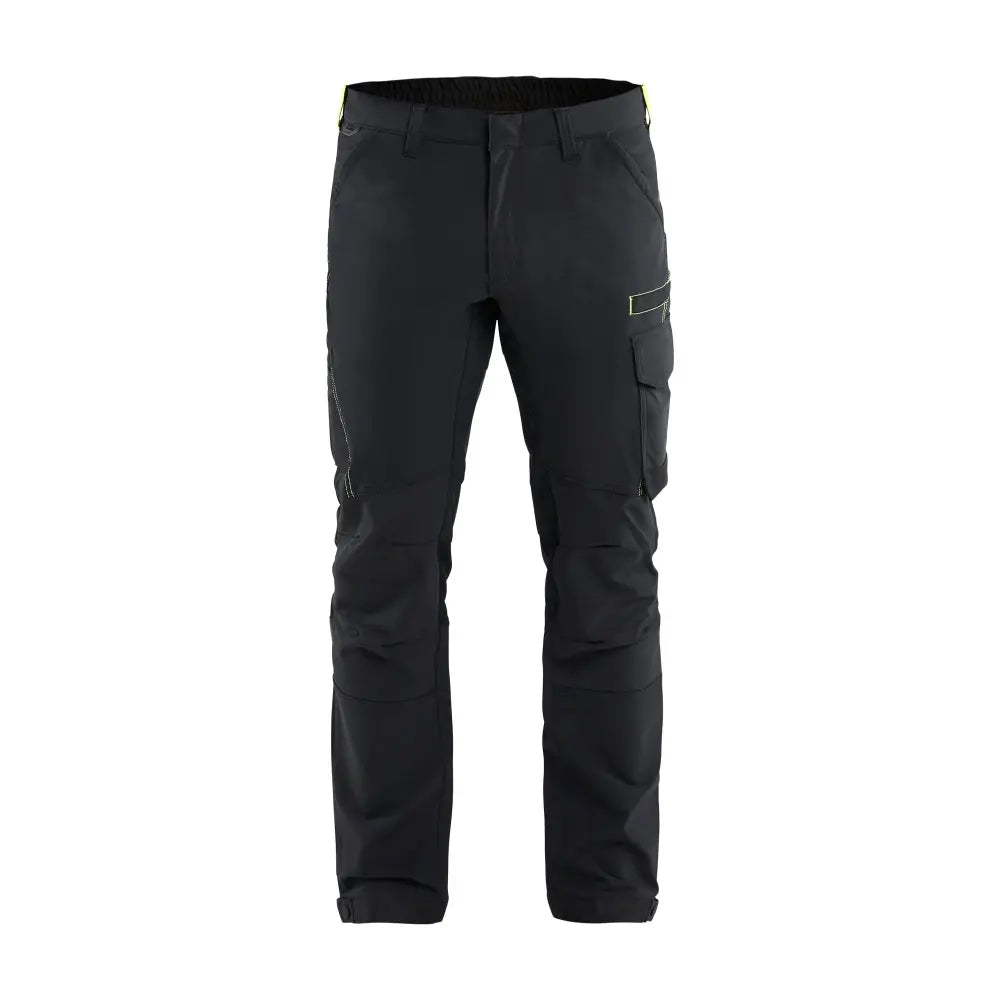 Blåkläder Housut 4-way stretch 14221645 - Musta/Huomiokeltainen / C46 - Työvaatteet