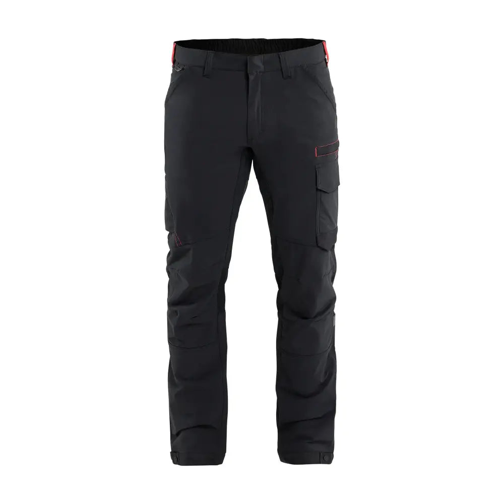 Blåkläder Housut 4-way stretch 14221645 - musta/punainen / D124 - Työvaatteet