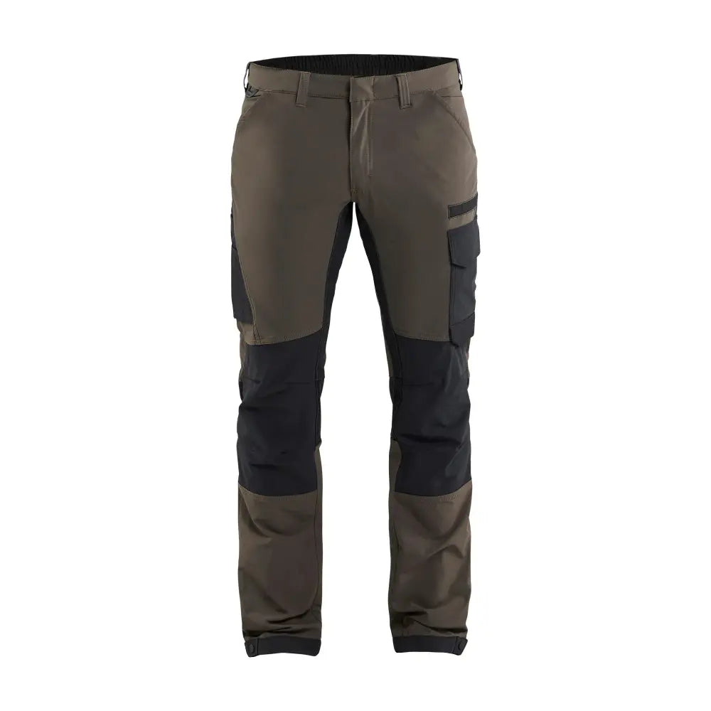 Blåkläder Housut 4-way stretch 14221645 - Tumma oliivinvihreä/Musta / C46 - Työvaatteet