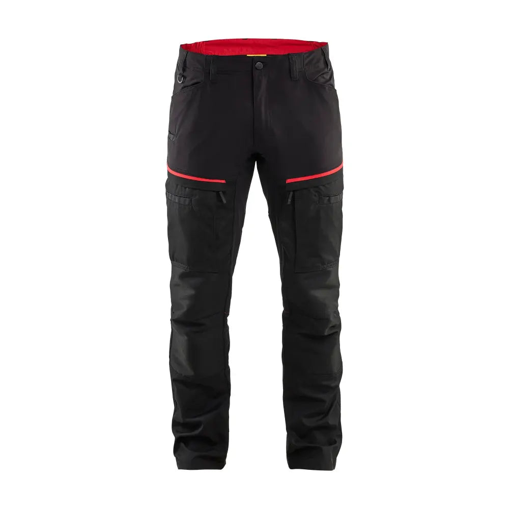 Blåkläder Housut stretch 14561845 - musta/punainen / C154 - Työvaatteet