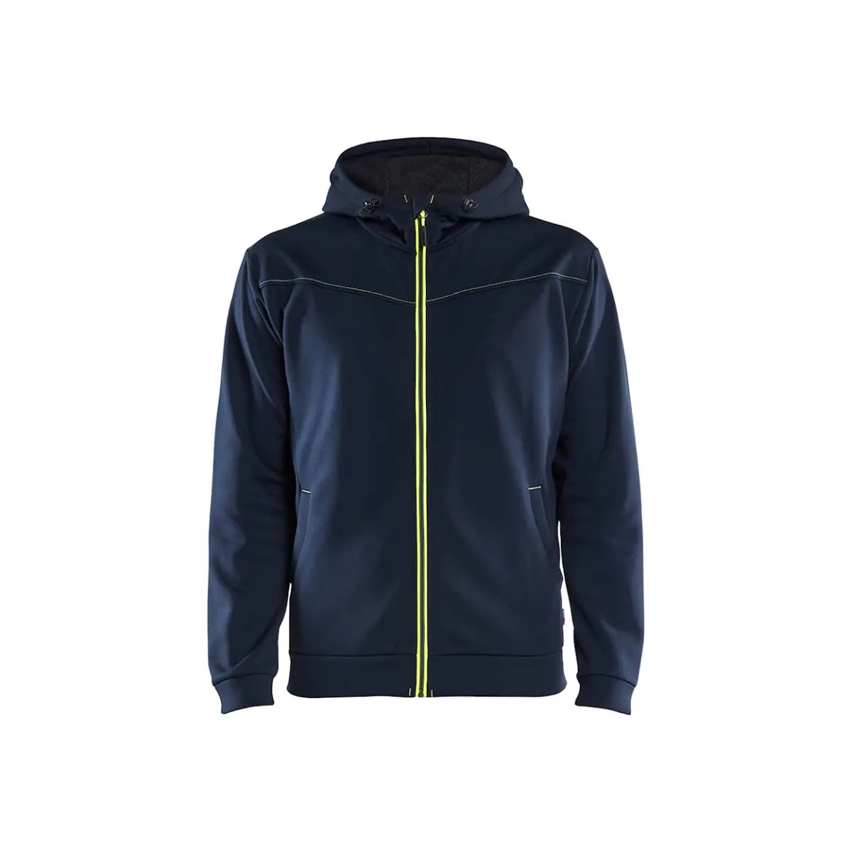Blåkläder Huppari Vetoketjulla 33632526 - Sininen (Marine)/Keltainen / 4XL - Työvaatteet