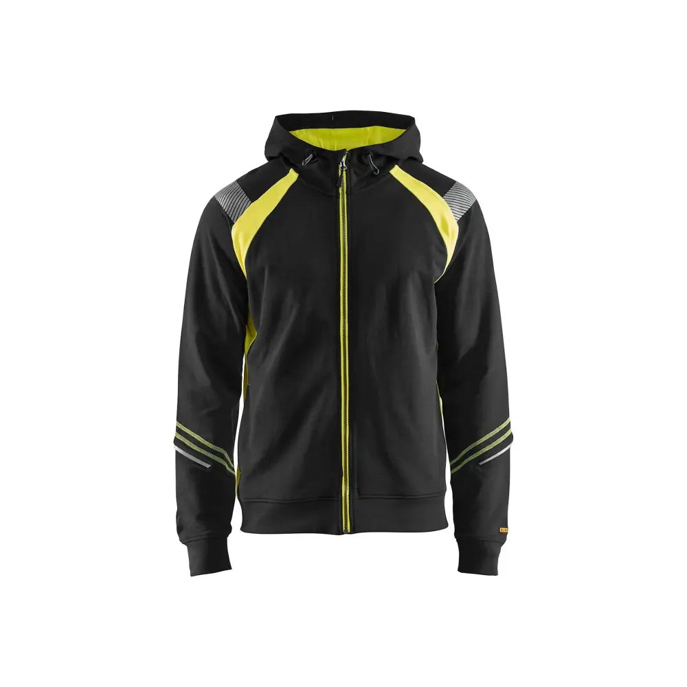 Blåkläder Huppari vetoketjulla 34331158 - Musta/Huomiokeltainen / XXL - Blåkläder työvaatteet