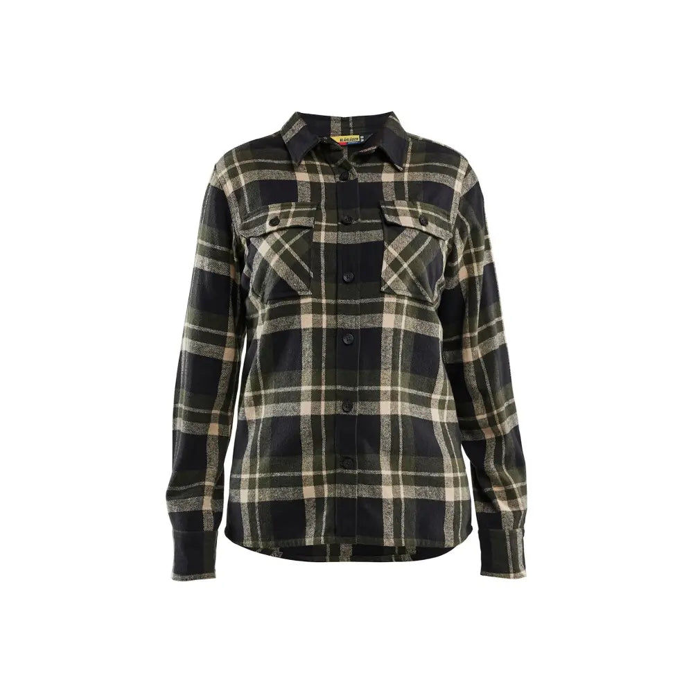 Blåkläder Naisten flanellipaita 32181168 - Metsänvihreä/Musta / XS - Blåkläder työvaatteet