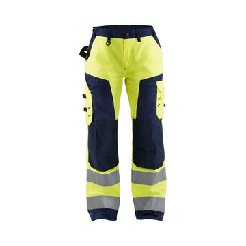 Blåkläder Naisten highvis housut 71551811 - Huomiokeltainen/Mariininsininen / C40 - Blåkläder työvaatteet