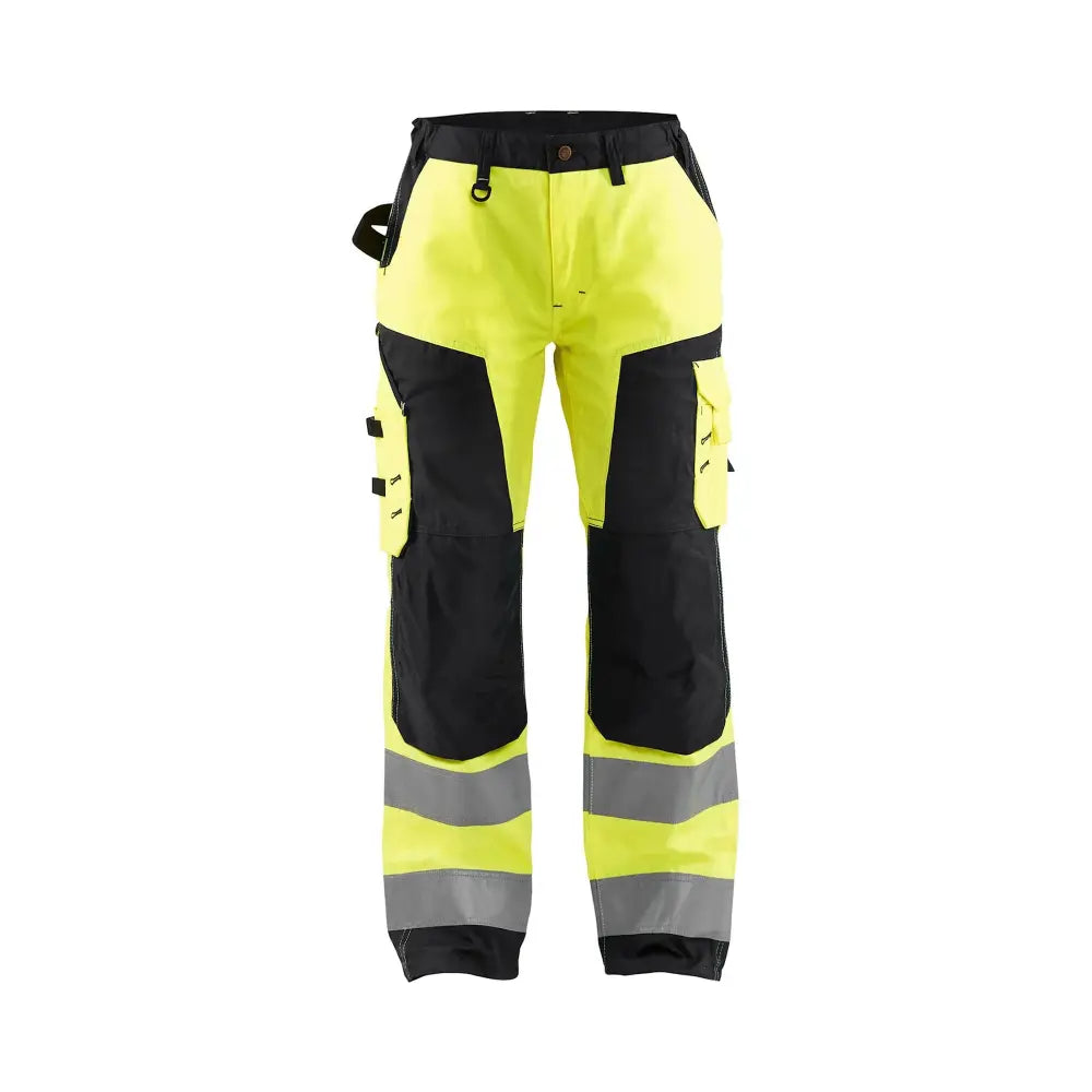 Blåkläder Naisten highvis housut 71551811 - Huomiokeltainen/Musta / C34 - Blåkläder työvaatteet