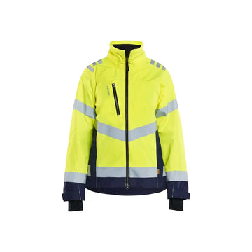 Blåkläder Naisten highvis kuoritakki 47611977 - Huomiokeltainen/Mariininsininen / M - Blåkläder työvaatteet