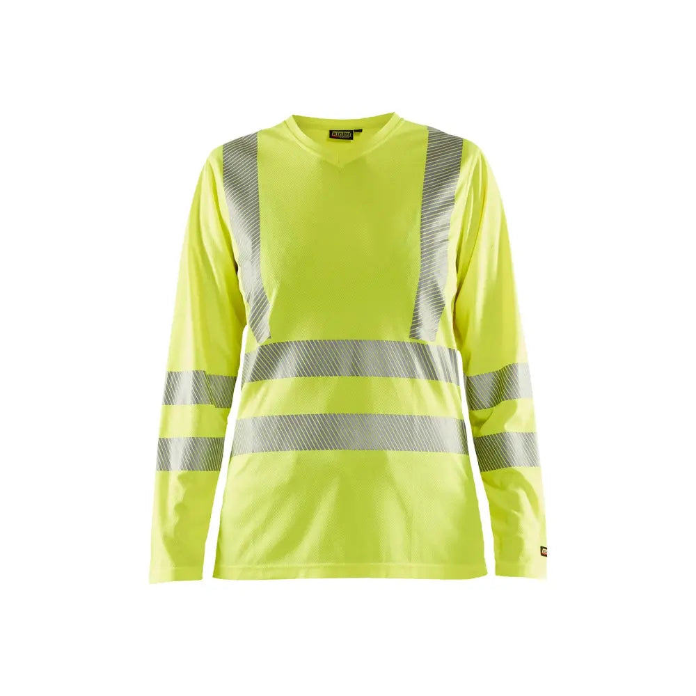 Blåkläder Naisten highvis pitkähihainen t-paita UV-suoja 34851013 - Huomiokeltainen / XXXL - Blåkläder työvaatteet