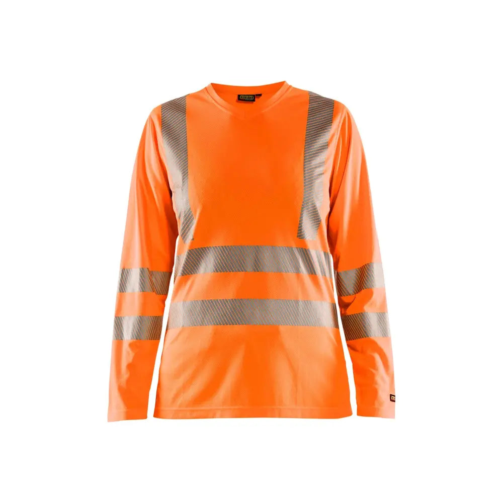 Blåkläder Naisten highvis pitkähihainen t-paita UV-suoja 34851013 - Huomio oranssi / XL - Blåkläder työvaatteet