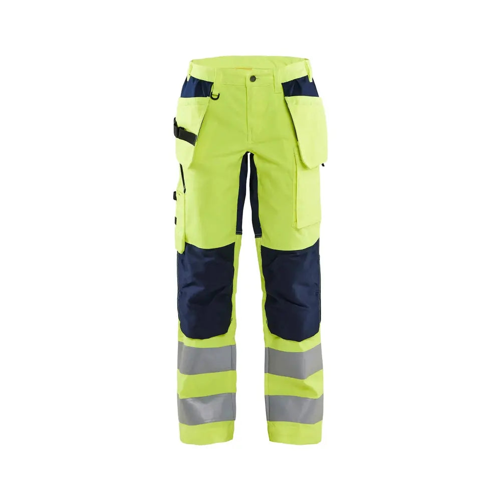 Blåkläder Naisten highvis riipputaskuhousut stretch 71631811 - Huomiokeltainen/Mariininsininen / C48 - Blåkläder