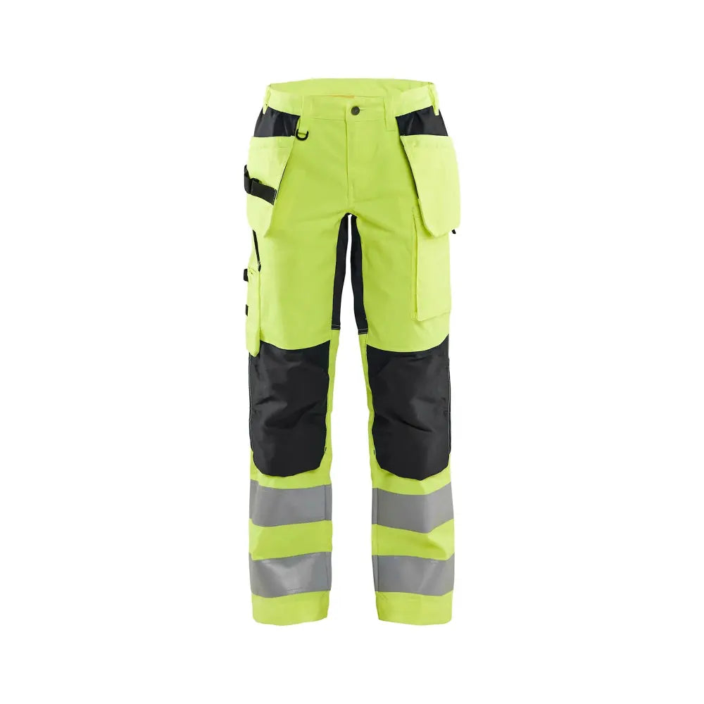 Blåkläder Naisten highvis riipputaskuhousut stretch 71631811 - Huomiokeltainen/Musta / C46 - Blåkläder työvaatteet
