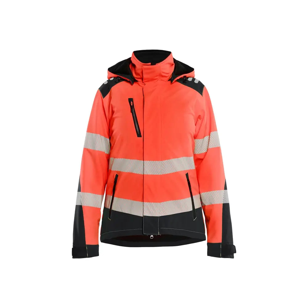 Blåkläder Naisten Highvis Softshell-takki kevyesti topattu 44012513 - Huomiopunainen/Musta / L - Blåkläder työvaatteet