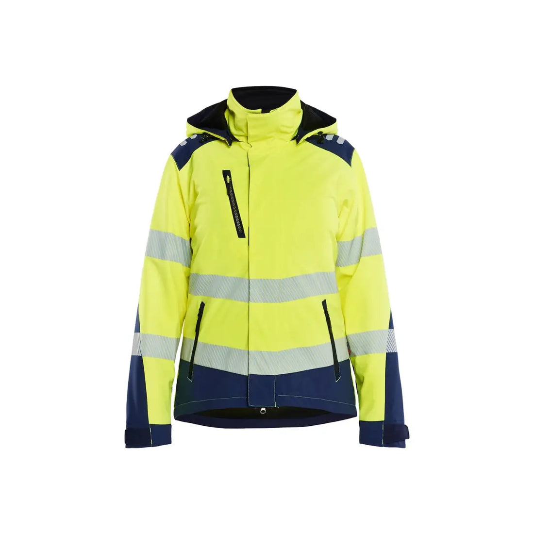 Blåkläder Naisten Highvis Softshell-takki kevyesti topattu 44012513 - Huomiokeltainen/Mariininsininen / XS - Blåkläder